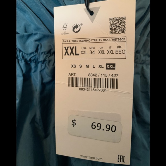 Zara Taffeta Tie Dress - Picture 6 of 6